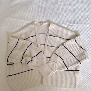 Gentle Fawn Cream Cardigan with Black Stripes